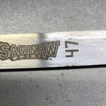 Custom engraved skate blades