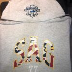 Custom heat pressed Champion hoodie