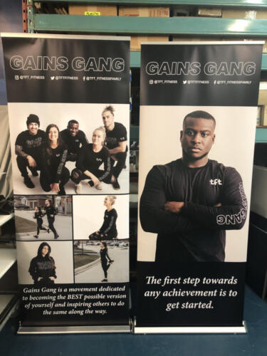 Gains Gang pull-up banner