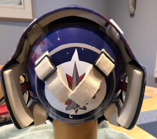 Custom Jets Goalie Mask Wrap