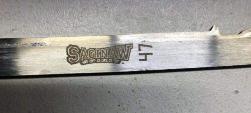 Saginaw Spirit Etched skate blade Photo