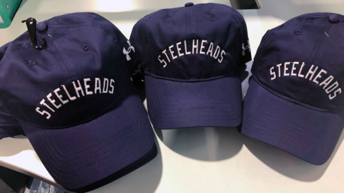 Custom embroidered hats for Mississauga Steelheads