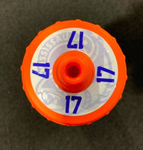 Water bottle lid sticker
