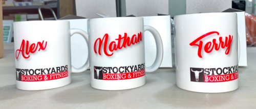 Custom company mugs