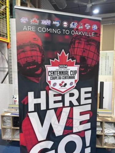 Centennial Cup Pull Up Banner