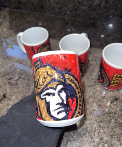 Mississauga Senators coaches dye sublimated coffee mug
