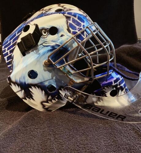 Custom goalie mask wrap